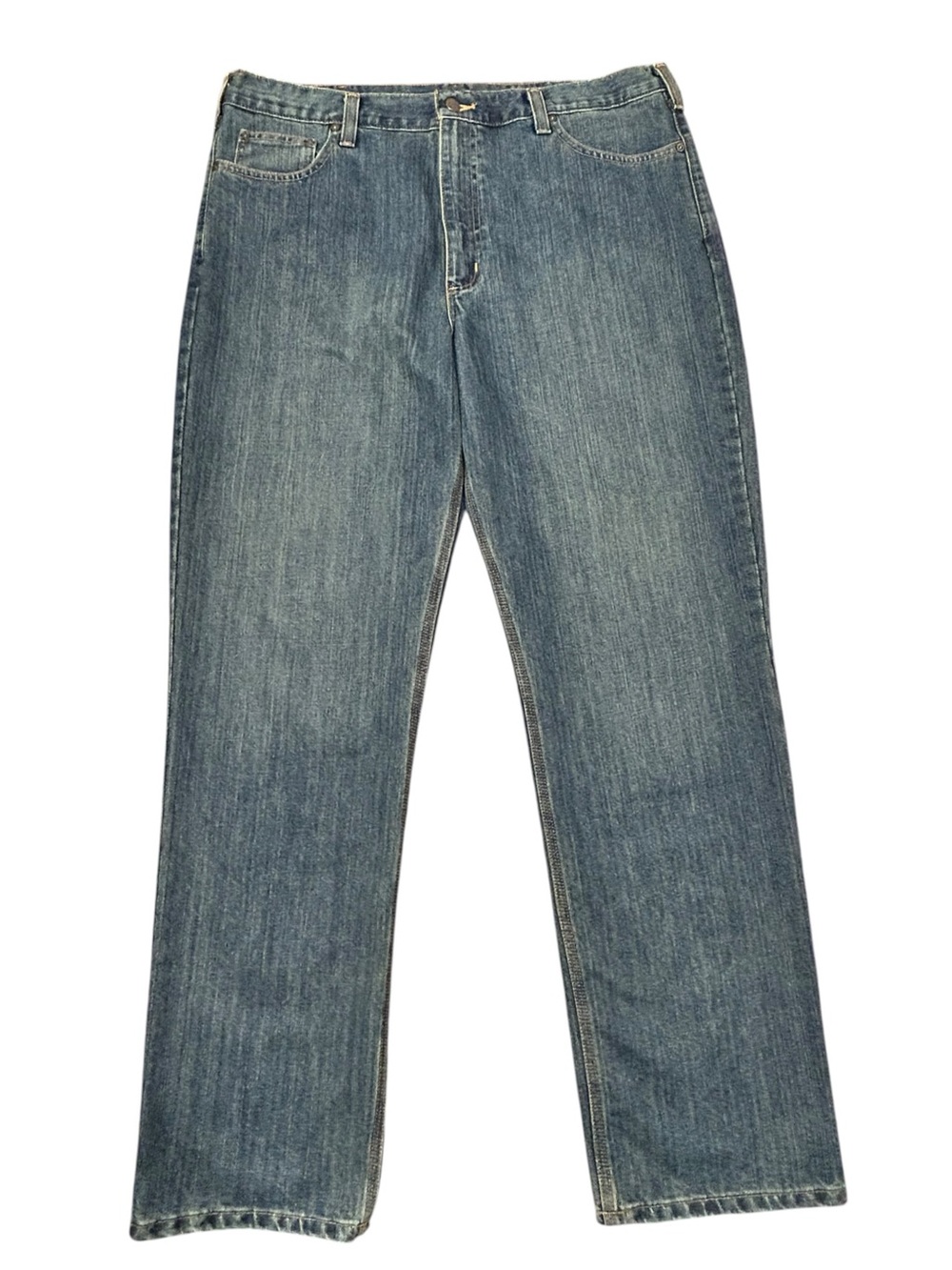 Carhartt Holter Relaxed Fit Men's Straight-Leg Denim Jeans Frontier Blue 40x34